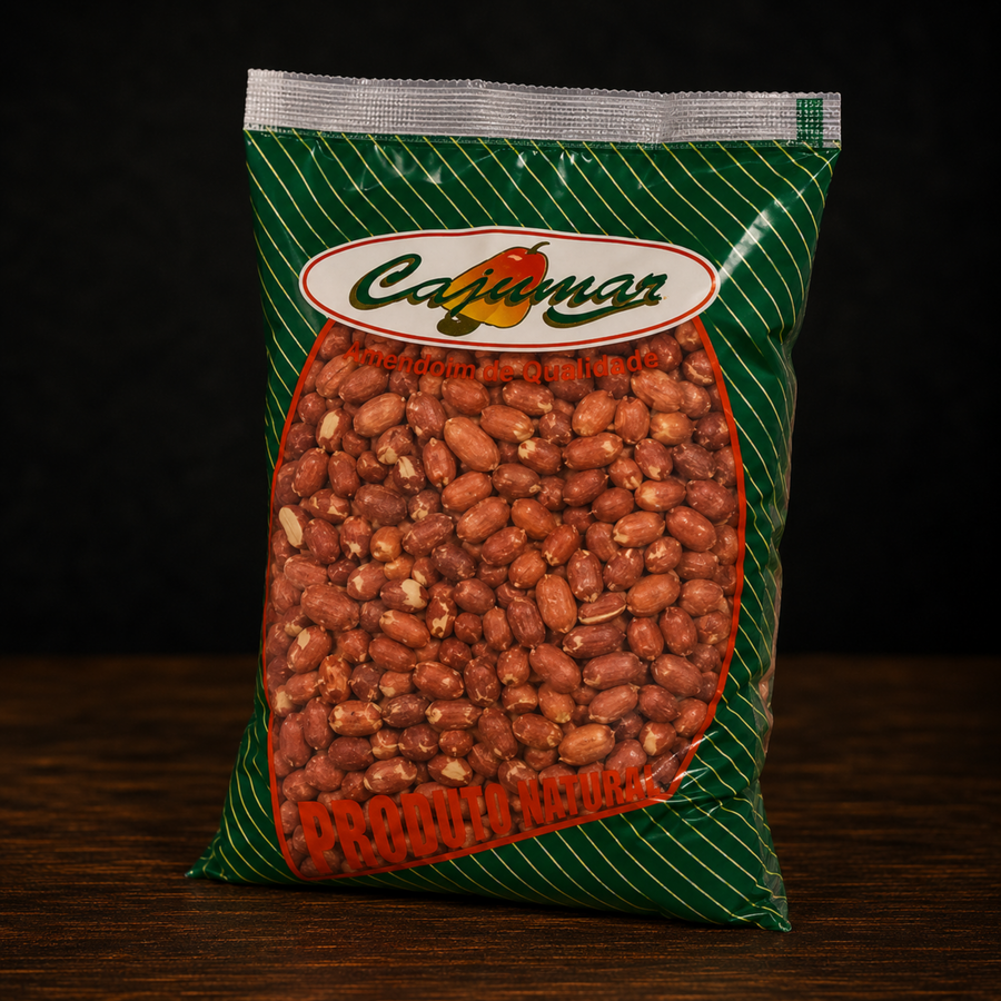 Cajumar Amendoim Cru com Pele Vermelho 500G