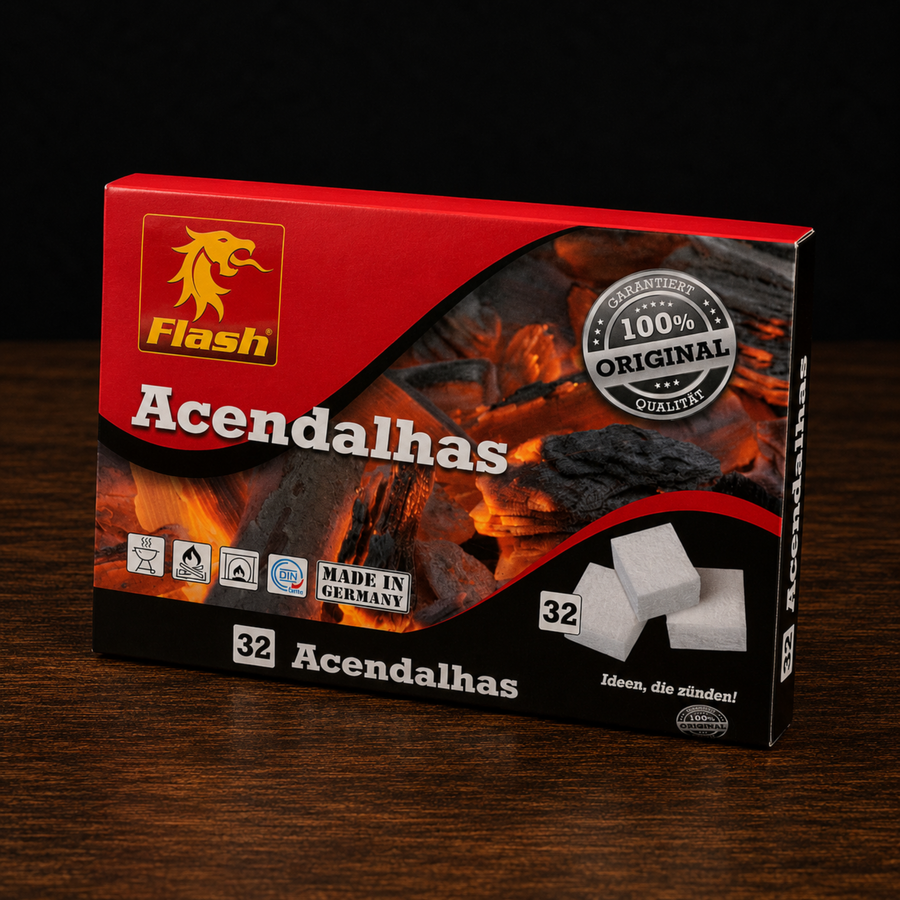Acendalha Branca Parafina 32 Unidades