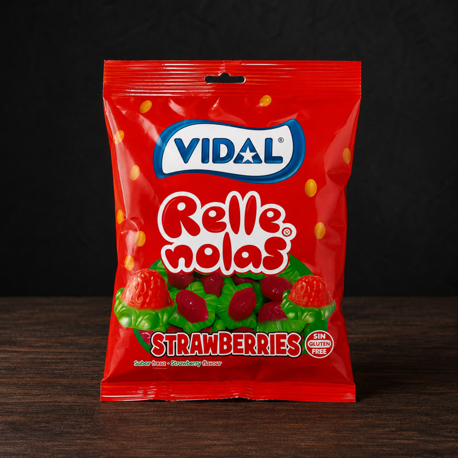 Vidal Relle Molas Strawberries 90G