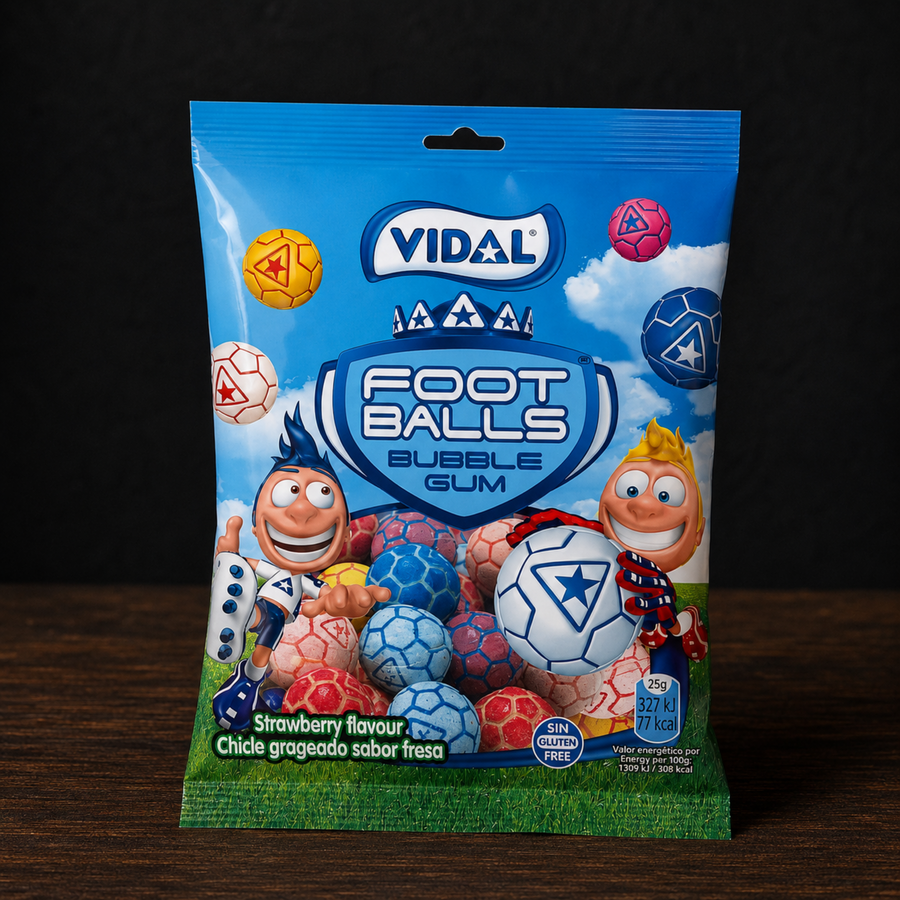 Vidal Footballs Bubblegum 90G